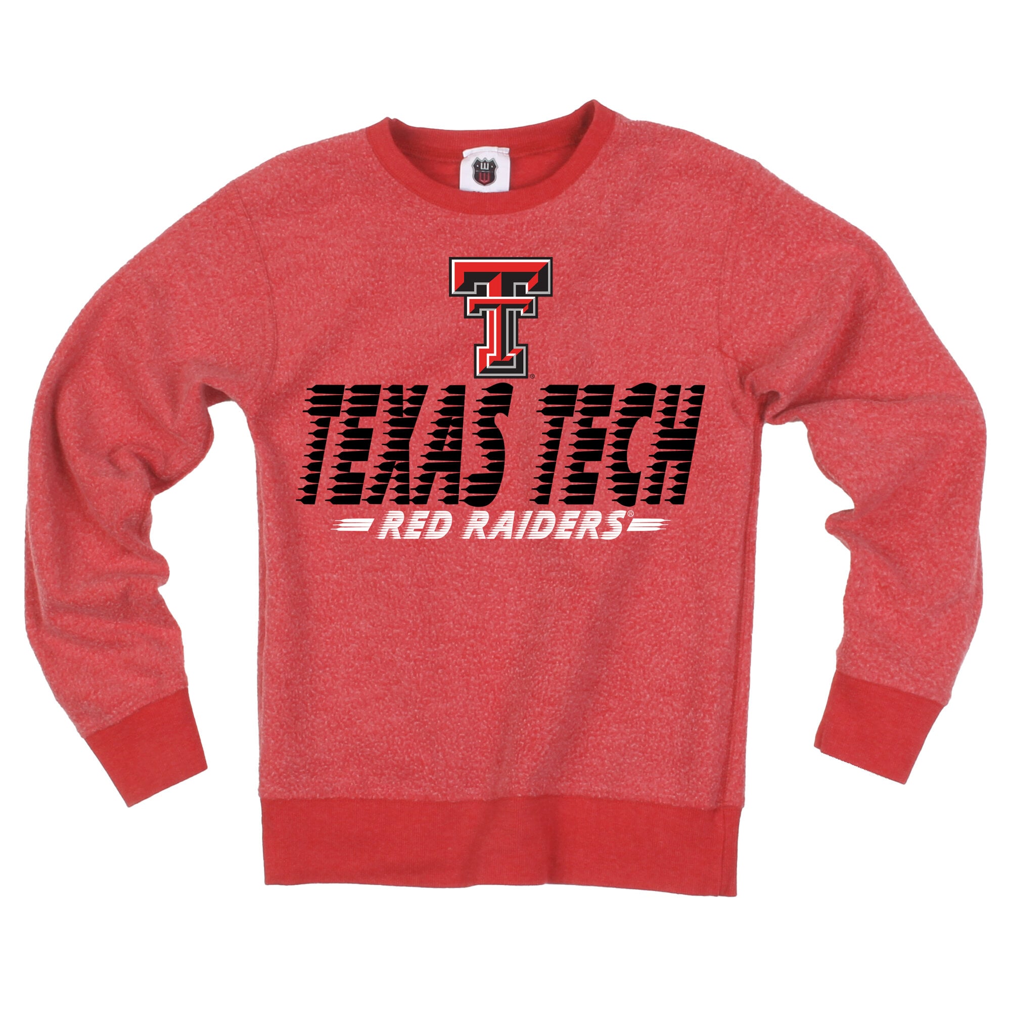 Youth Wes & Willy Red Texas Tech Raiders Reversible Sweatshirt