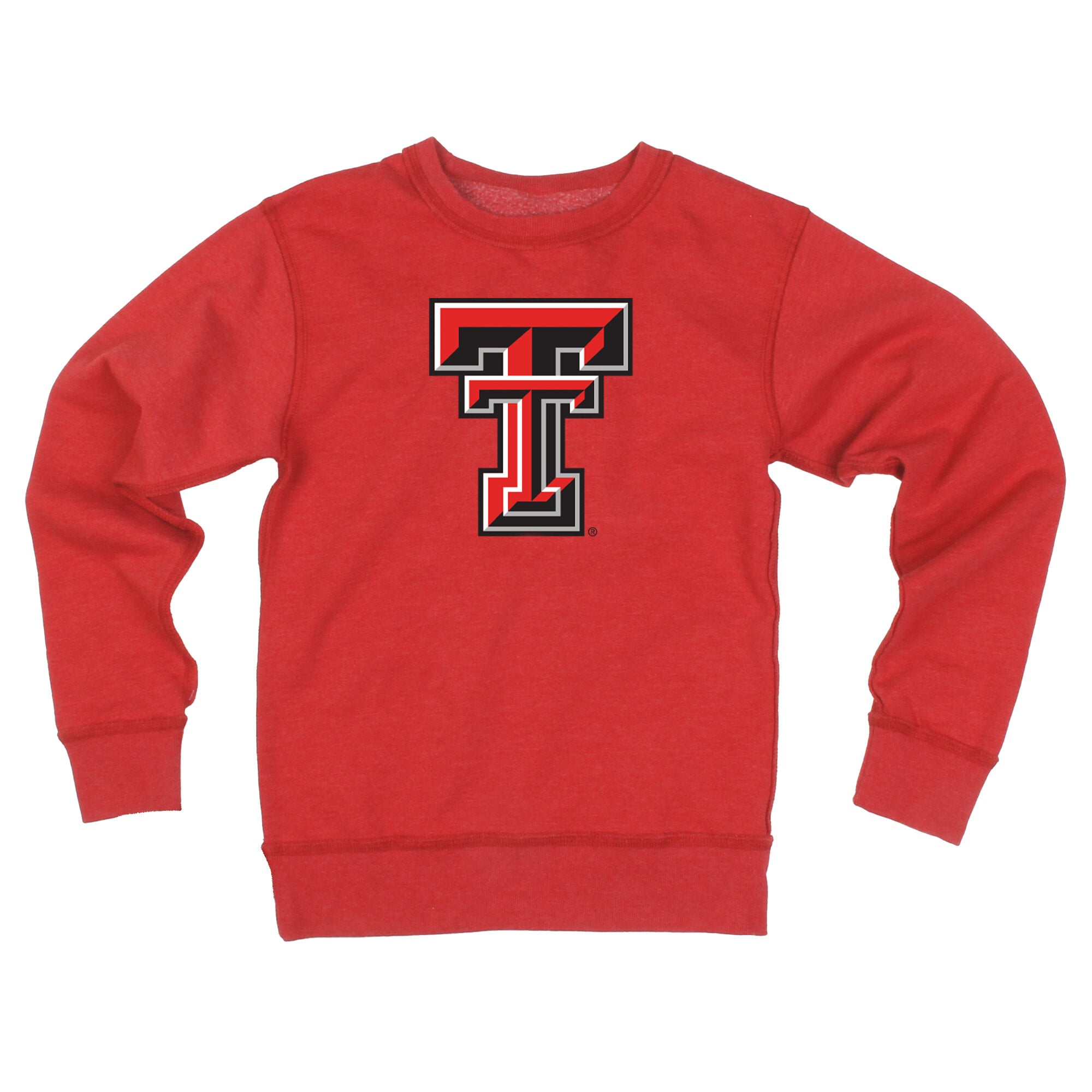 Youth Wes & Willy Red Texas Tech Raiders Reversible Sweatshirt