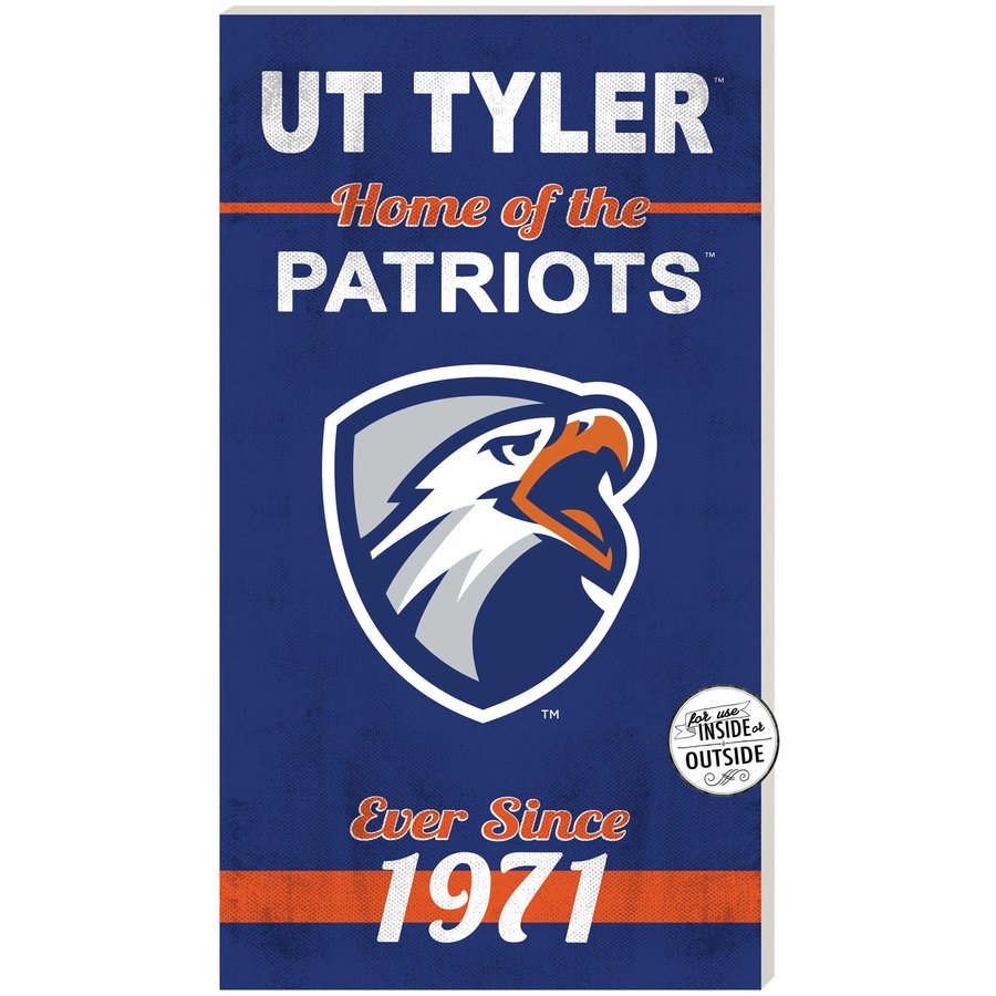 Logotipo De Ut Tyler Texas Tyler Patriots 11'' X 20'' Indoor/Outdoor