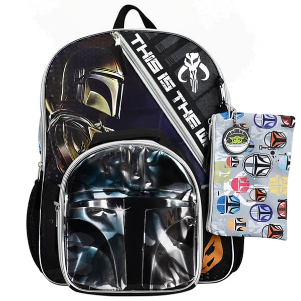 The Mandalorian BIOWORLD 5-Piece Backpack Set display picture 1
