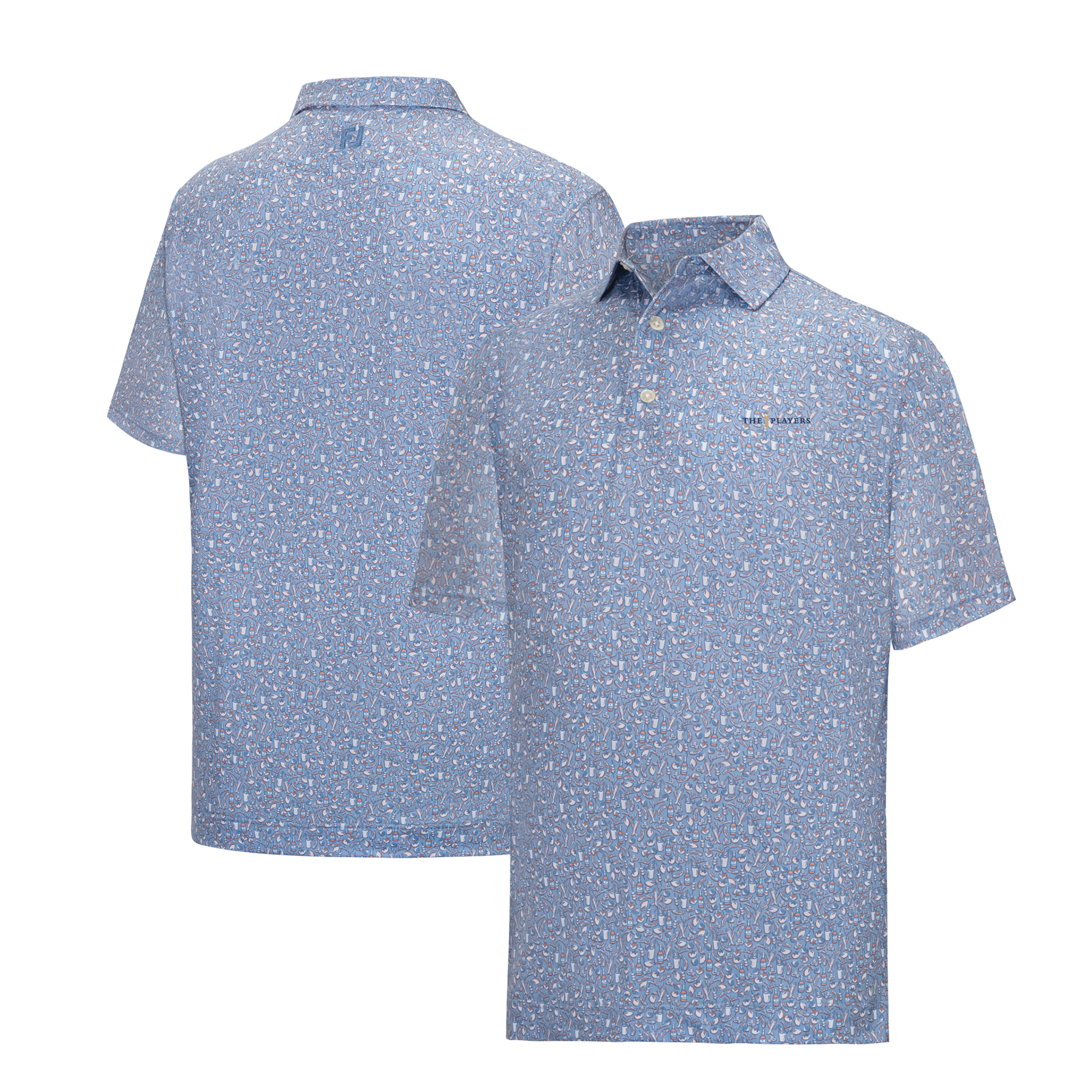 Men's FootJoy  Blue THE PLAYERS Bloody Mary Lisle Polo