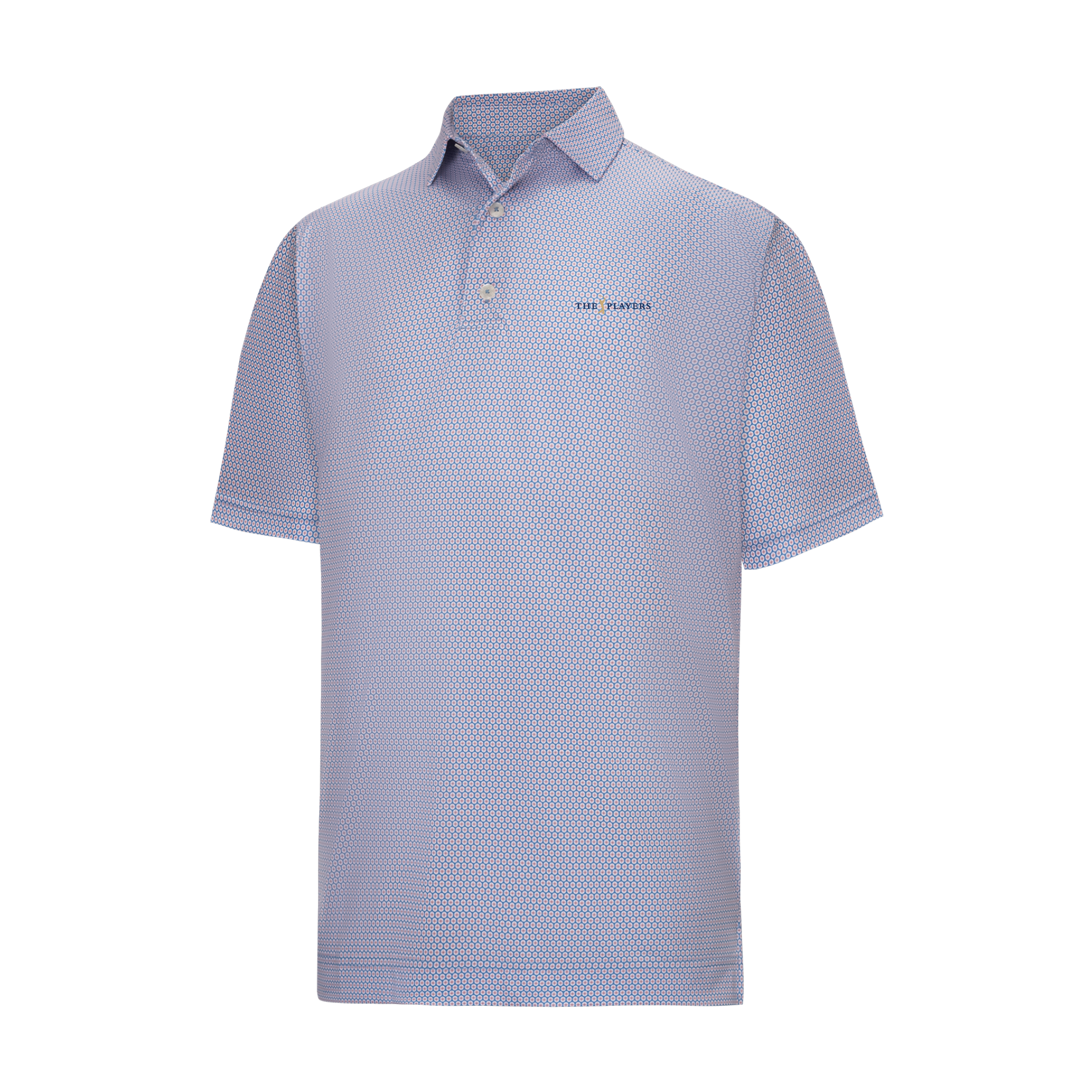 Men's FootJoy Blue THE PLAYERS Stellar Print Lisle Polo