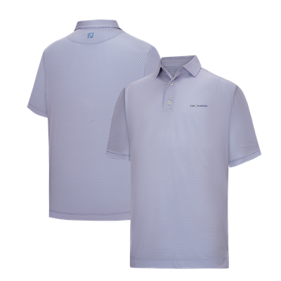 Polo FootJoy Stellar Print Lisle - Bleu