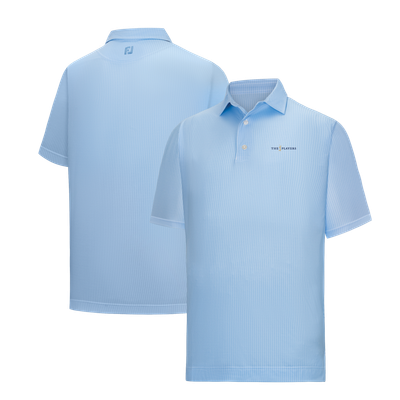 Polo FootJoy Tee Time Print Lisle - Bleu clair