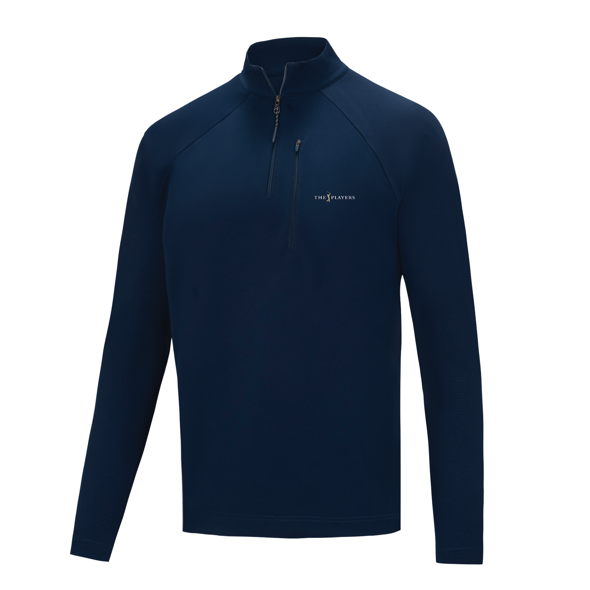 Men's FootJoy  Navy THE PLAYERS Geo Raglan Quarter-Zip Pullover