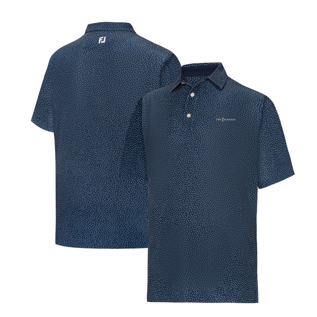 Men's FootJoy Navy THE PLAYERS Scatter Dot Pique ProDry Polo