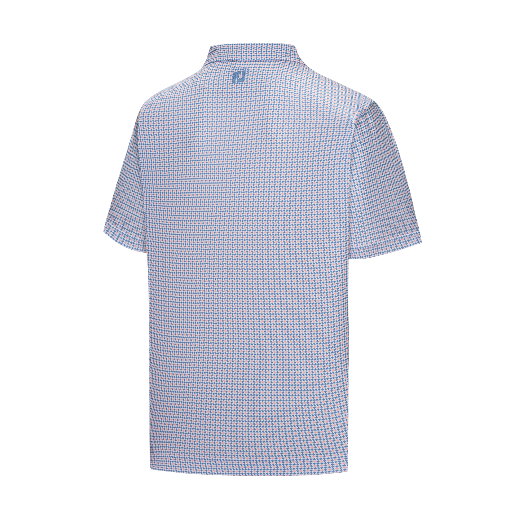 Men's FootJoy  White THE PLAYERS Houndstooth Lisle Polo