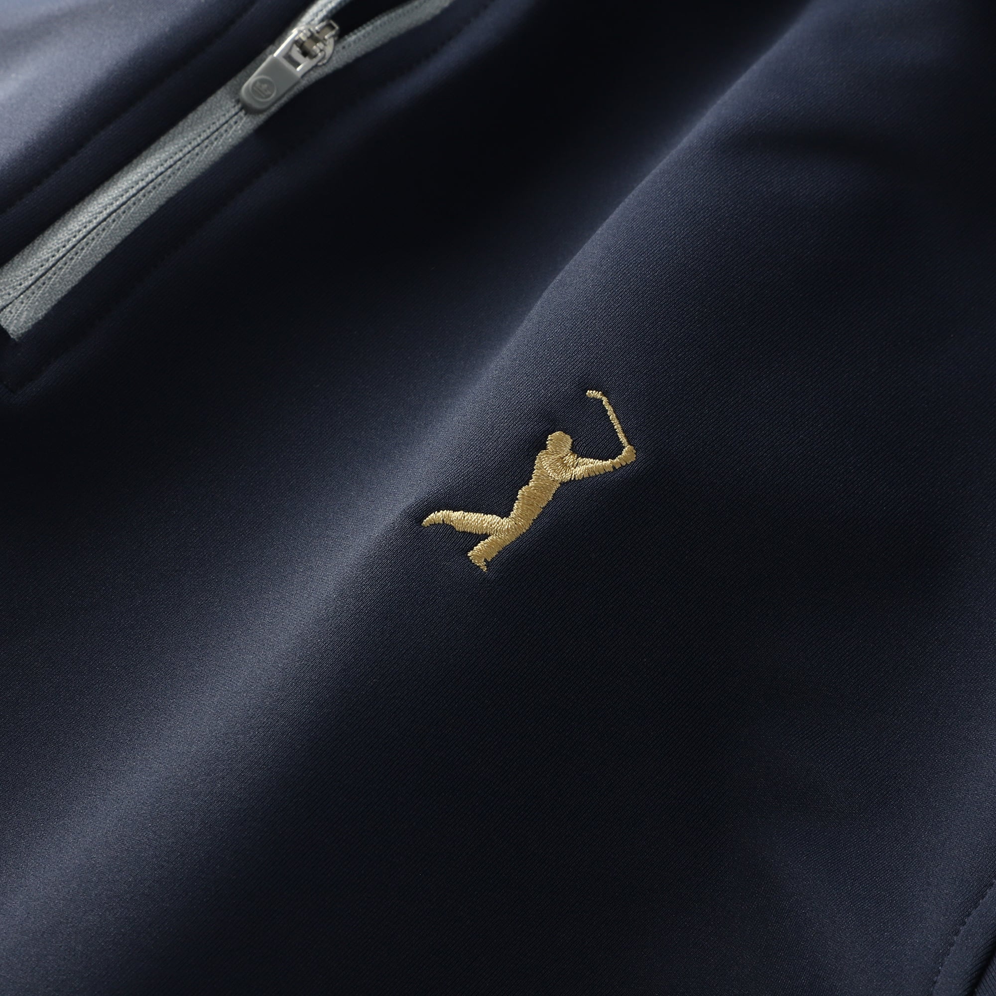 Pull à col zippé Peter Millar THE PLAYERS Perth Performance bleu marine pour homme