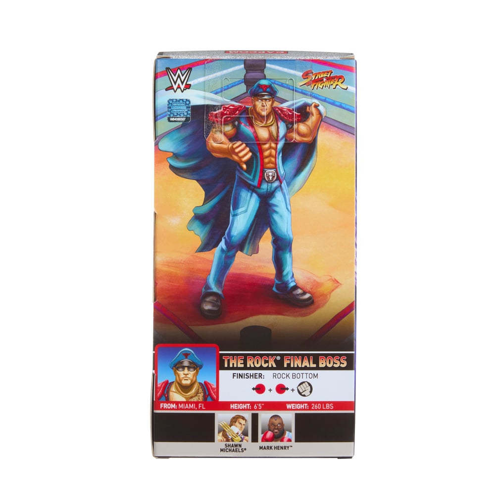 Final Boss Rock WWE Mattel WWE x Street Fighter Elite Collection Mashup ...