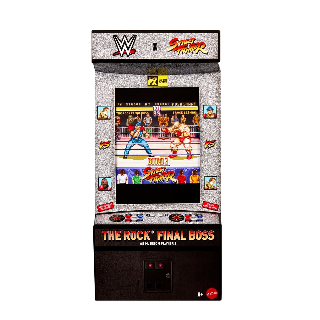 Final Boss Rock WWE Mattel WWE x Street Fighter Elite Collection Mashup ...