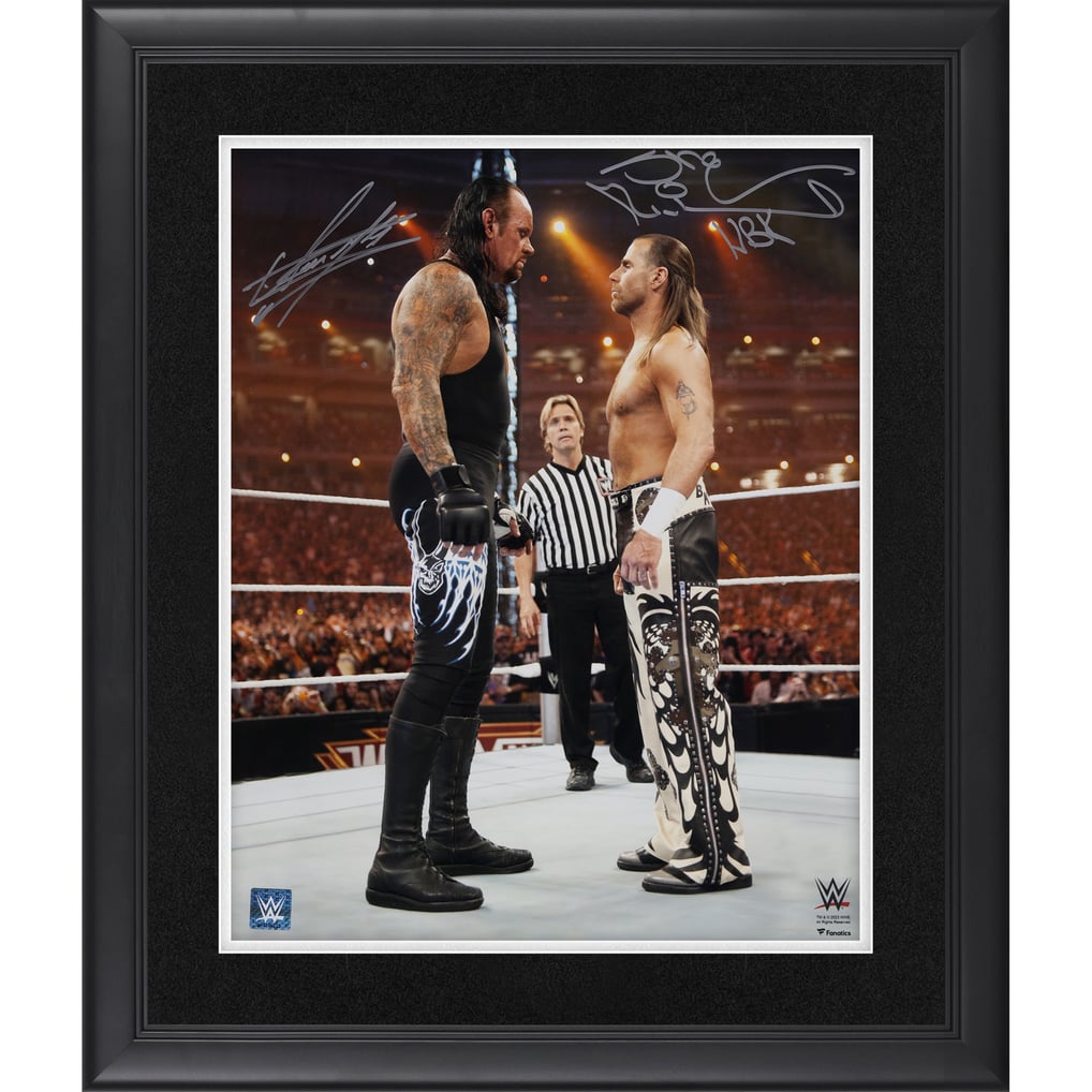 John Cena Shirt The Undertaker & Shawn Michaels Signed WWE Wrestling ...