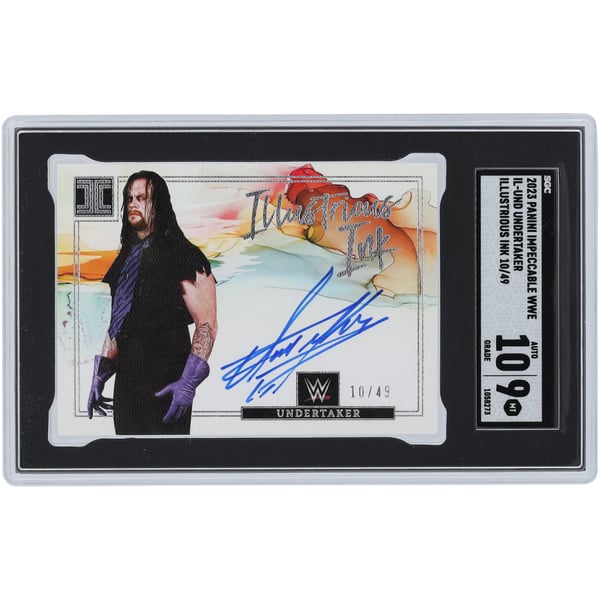 The Undertaker WWE Autographed 2023 Panini Impeccable Illustrious 