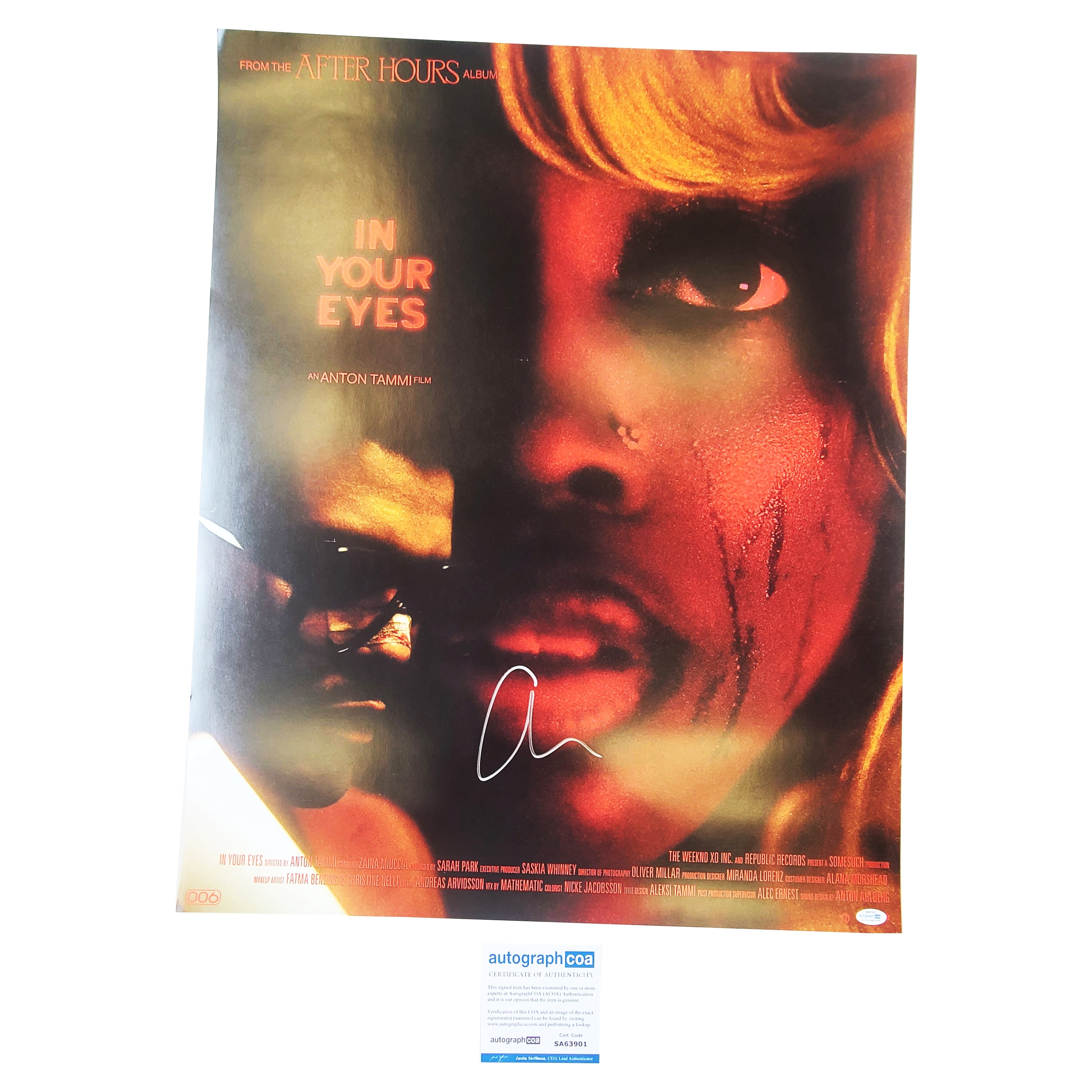 Weeknd Autograph The Weeknd Xo Poster