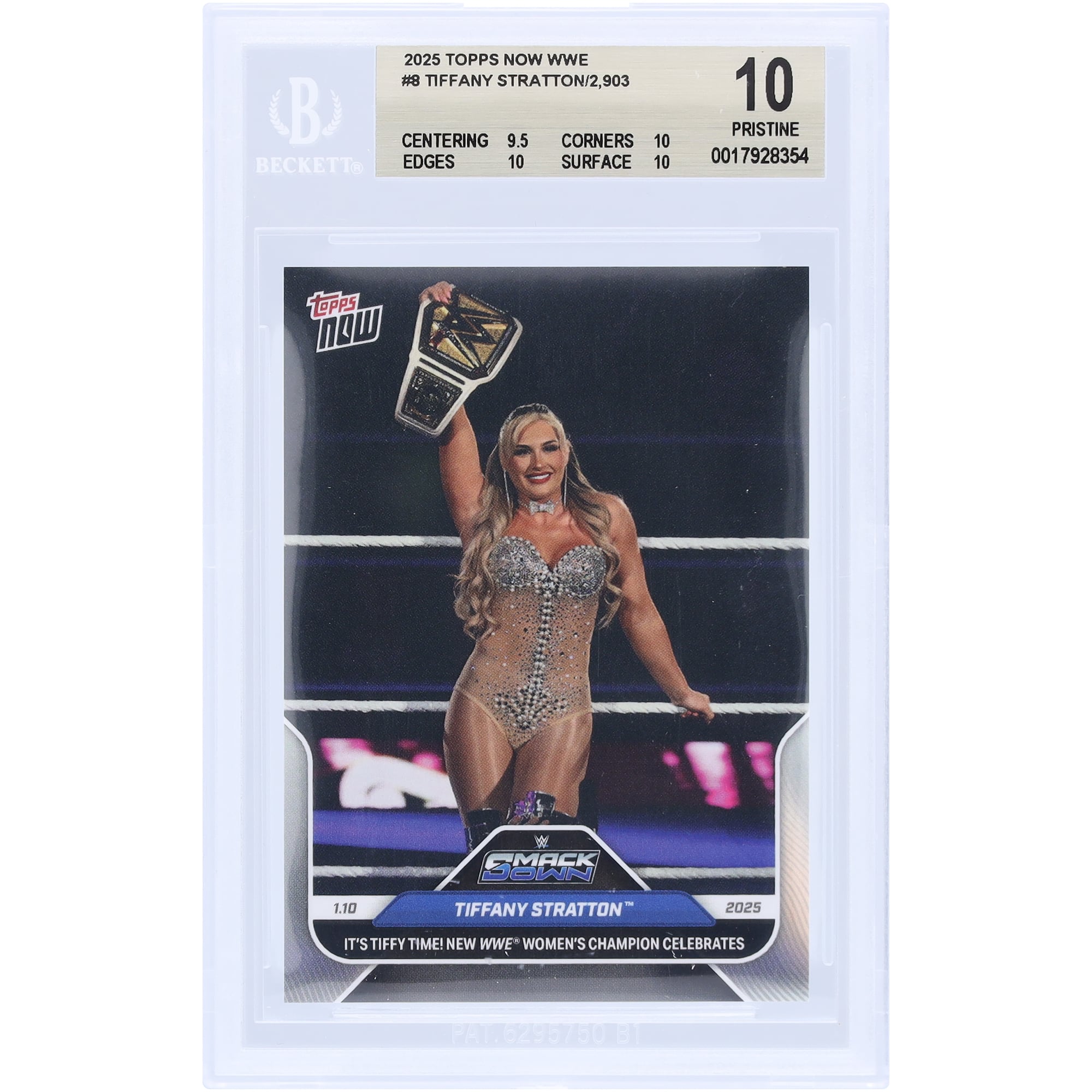 Tiffany Stratton WWE 2025 Topps Now Women