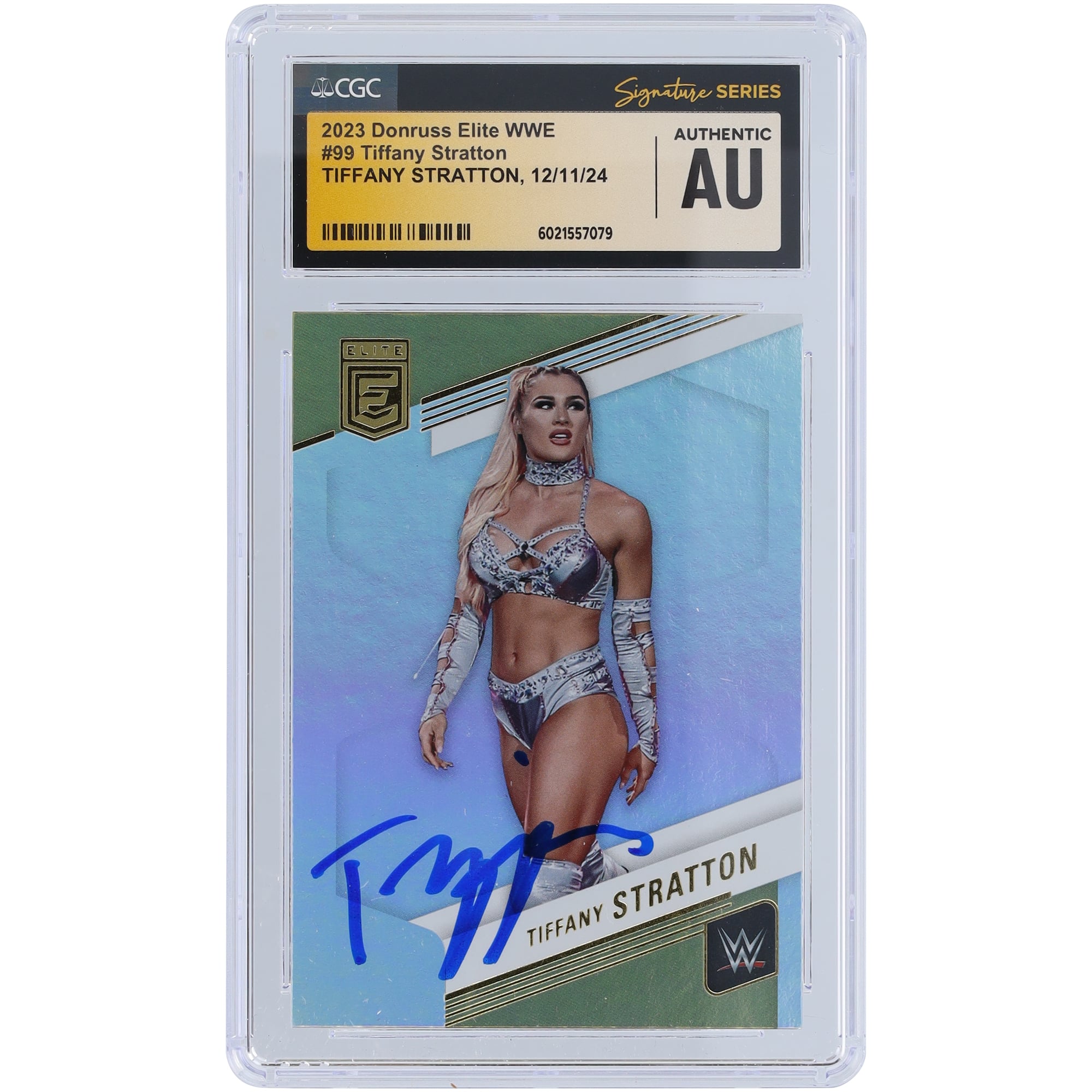 Tiffany Stratton WWE Autographed 2023 Panini Donruss Elite #99 CGC 