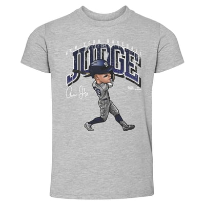 Aaron Judge 500 Level Toddler Cartoon T-Shirt - Heather Gray