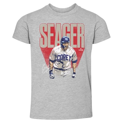 Corey Seager 500 Level Toddler Bold T-Shirt - Heather Gray