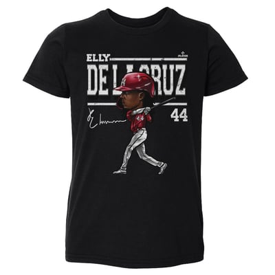 Elly De La Cruz 500 Level Toddler Cartoon T-Shirt - Black