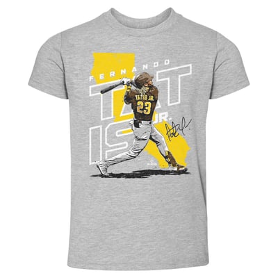 Fernando Tatis Jr. 500 Level Toddler Map T-Shirt - Heather Gray