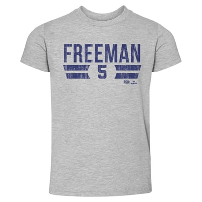 Freddie Freeman 500 Level Toddler Font T-Shirt - Heather Gray