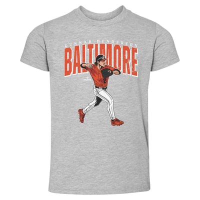 Gunnar Henderson 500 Level Toddler Big Time T-Shirt - Heather Gray