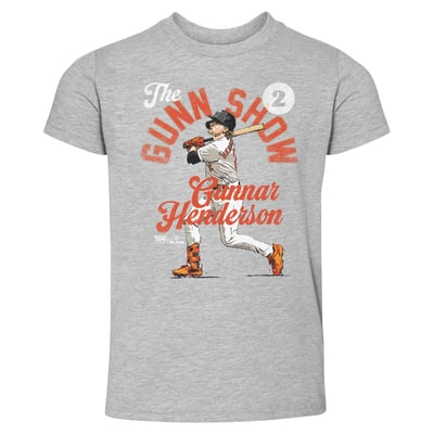 Gunnar Henderson 500 Level Toddler The Gunn Show Arc T-Shirt - Heather Gray