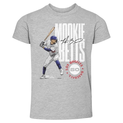 Mookie Betts 500 Level Toddler Stamp T-Shirt - Heather Gray