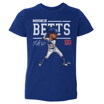 Mookie Betts 500 Level Toddler Cartoon T-Shirt - Royal