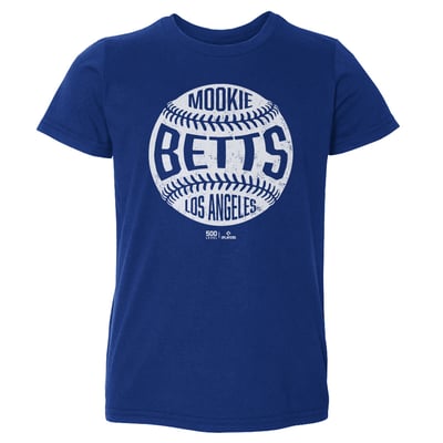 Mookie Betts 500 Level Toddler Vintage Baseball T-Shirt - Royal