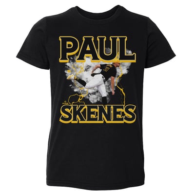 Paul Skenes 500 Level Toddler Lightning T-Shirt - Black