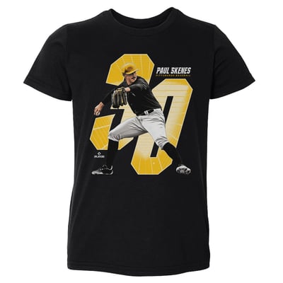Paul Skenes 500 Level Toddler Offset T-Shirt - Black