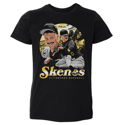 Paul Skenes 500 Level Toddler Vintage T-Shirt - Black