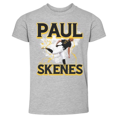 Paul Skenes 500 Level Toddler Lightning T-Shirt - Heather Gray