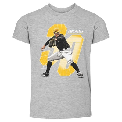 Paul Skenes 500 Level Toddler Offset T-Shirt - Heather Gray