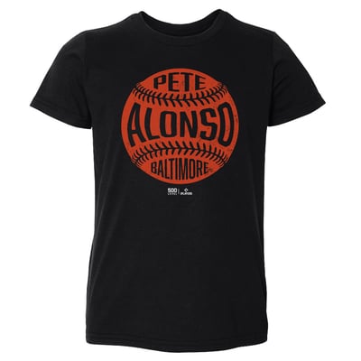 Pete Alonso 500 Level Toddler Vintage Baseball T-Shirt - Black