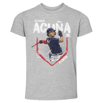 Ronald Acuña Jr. 500 Level Toddler Base T-Shirt - Heather Gray