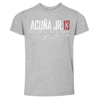 Ronald Acuña Jr. 500 Level Toddler Elite T-Shirt - Heather Gray