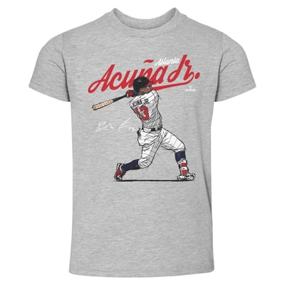 Ronald Acuña Jr. 500 Level Toddler Score T-Shirt - Heather Gray