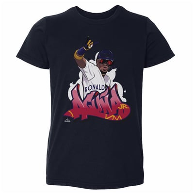 Ronald Acuña Jr. 500 Level Toddler Graffiti T-Shirt - Navy