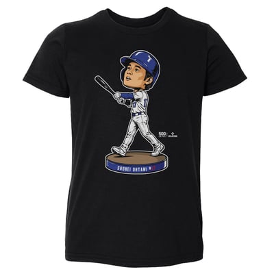 Shohei Ohtani 500 Level Toddler Bobblehead T-Shirt - Black