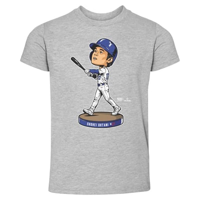 Shohei Ohtani 500 Level Toddler Bobblehead T-Shirt - Heather Gray