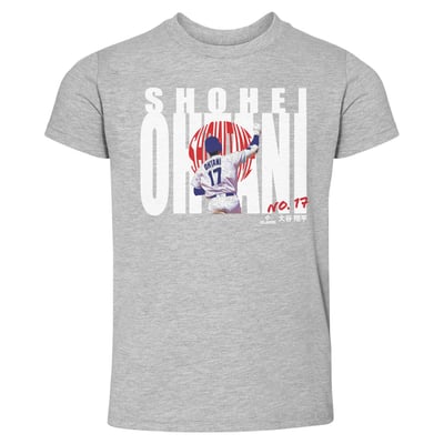 Shohei Ohtani 500 Level Toddler Bold Name T-Shirt - Heather Gray