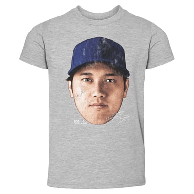Shohei Ohtani 500 Level Toddler Vintage T-Shirt - Heather Gray