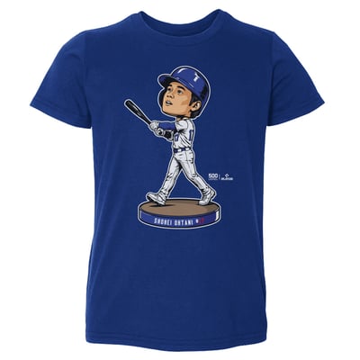 Shohei Ohtani 500 Level Toddler Bobblehead T-Shirt - Royal
