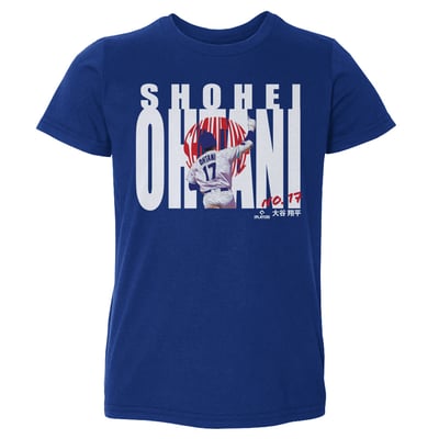 Shohei Ohtani 500 Level Toddler Bold Name T-Shirt - Royal