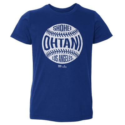 Shohei Ohtani 500 Level Toddler Vintage Baseball T-Shirt - Royal