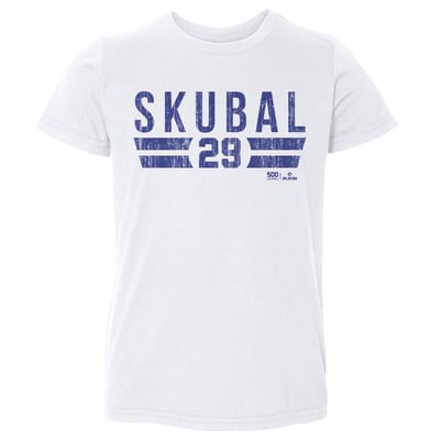 Tarik Skubal 500 Level Toddler Font T-Shirt - White