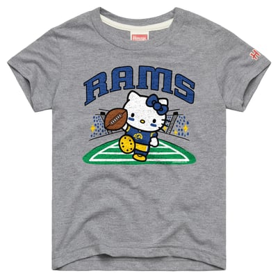 Los Angeles Rams x Hello Kitty Homage Toddler Tri-Blend T-Shirt - Gray
