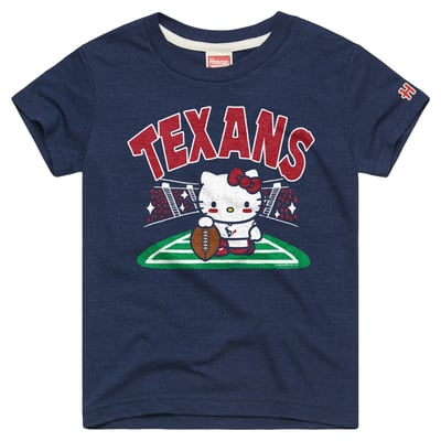 Houston Texans x Hello Kitty Homage Toddler Tri-Blend T-Shirt - Navy