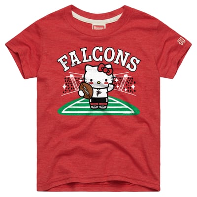 Atlanta Falcons x Hello Kitty Homage Toddler Tri-Blend T-Shirt - Red